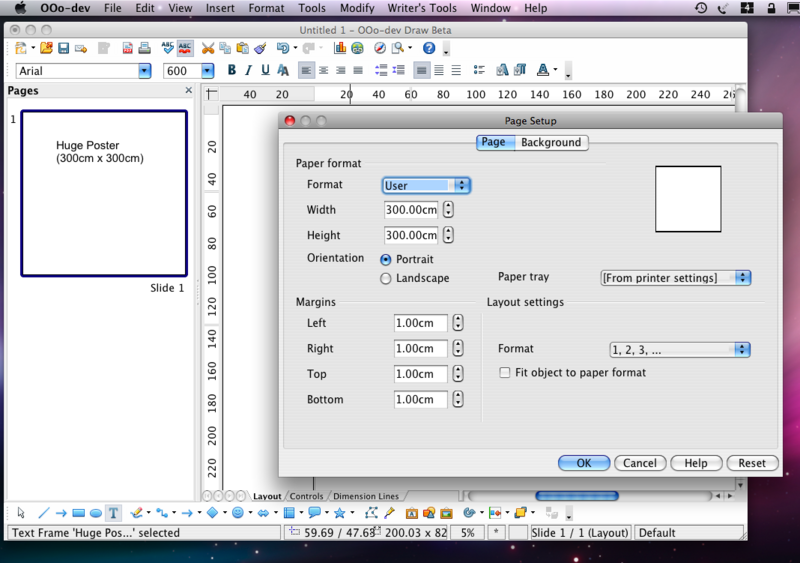 openoffice draw synchronize grid to ruler
