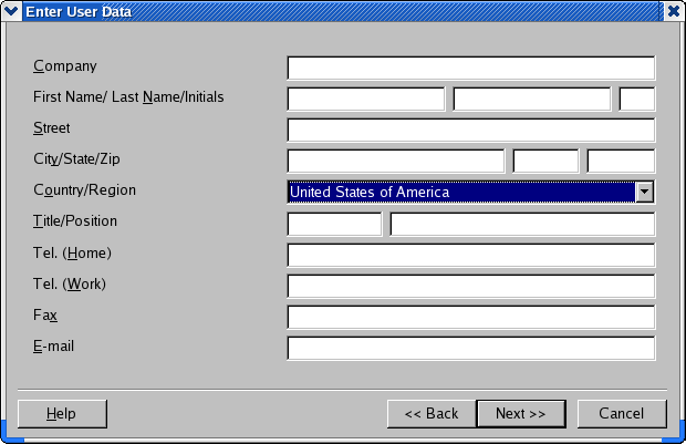 Setup Guide OpenOffice.org 1.1